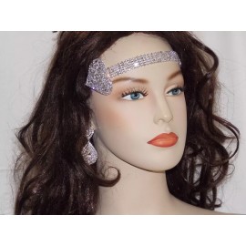 Unbranded Heart Crystal Headband Bridal, Bohemian Headband Adjustable Hair Jewelry