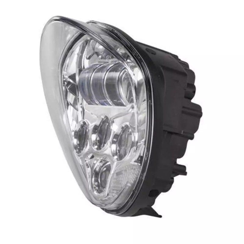 100% Victory Cross Country Motorcycle Chrome Led Headlight 8 Ball