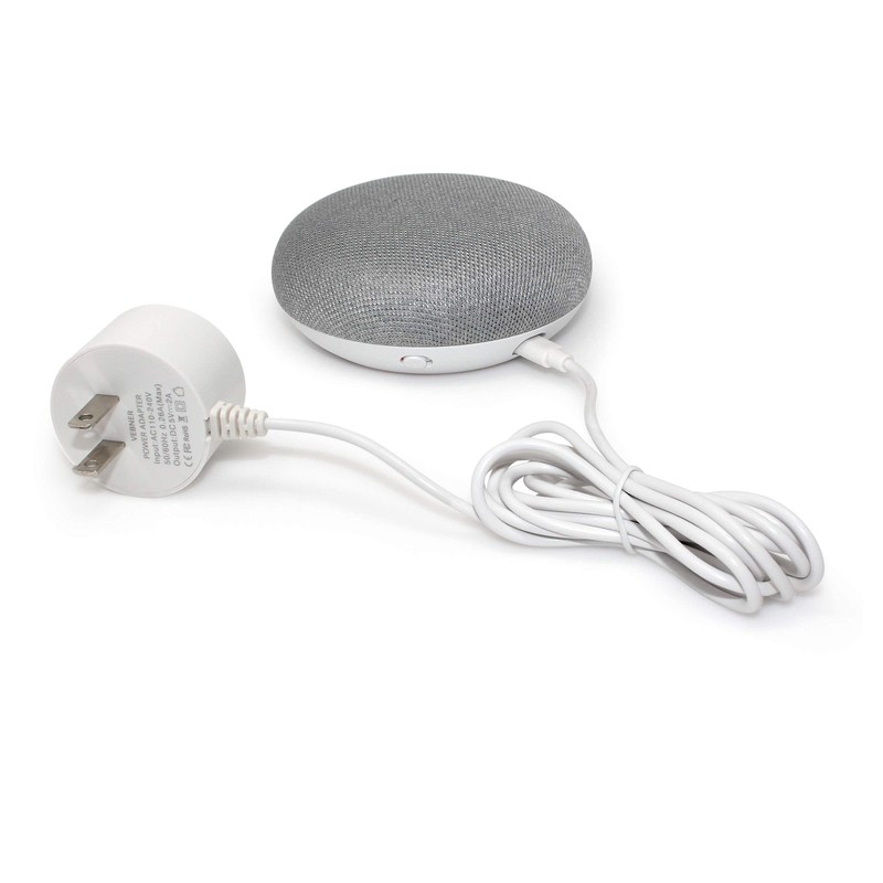 Vebner - Adaptador de corriente compatible con Google Home (1,8
