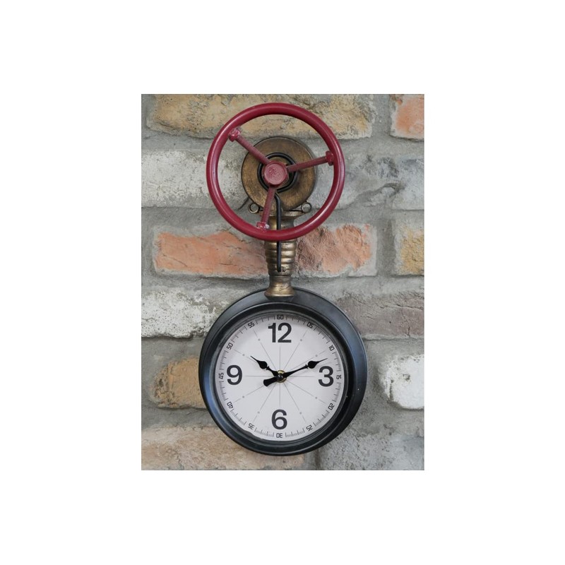 Venture Vehicles Ltd Wall Mounted Industrial Rustic Pipe Clock |