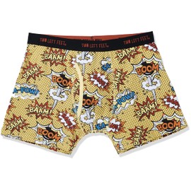 Two Left Feet Mens Boxer Brief Underwear, ComiCon, Small