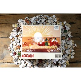 Barbo Toys - Moomin Puzzle Red Art - Moomin Puzzle 1000 Pieces - Puzzle for Adults with Illustrations of Sunset in the Moomin Valley - Colourful Pictures of the Moomin Troll - 70 cm x 50 cm