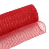 MEEDEE Red Metallic Mesh Red Deco Mesh 10 Inch Red