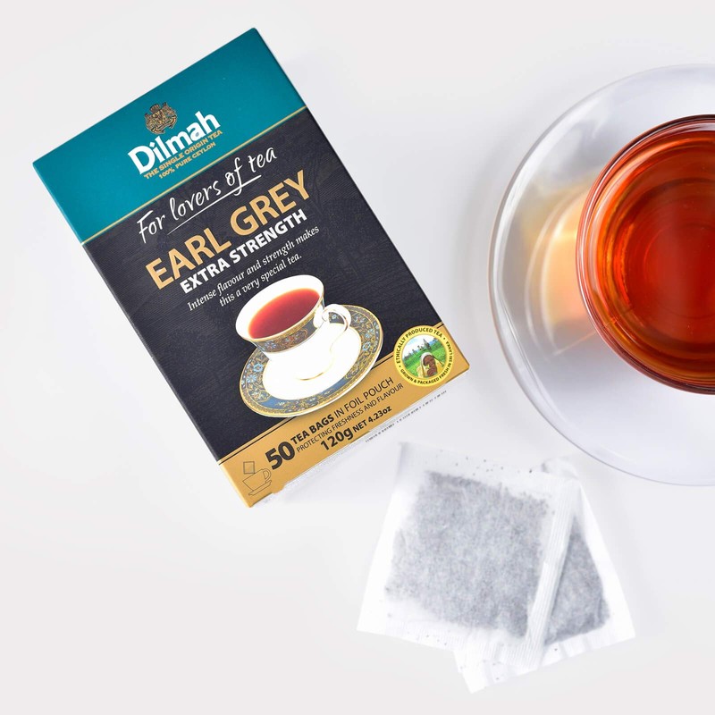 Dilmah Earl Grey Tea Bags (Earl Grey Extra Strength, 50)