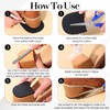 IANFAN 2 Pairs Shoe Repair Rubber Heels, Anti-Slip shoe heel