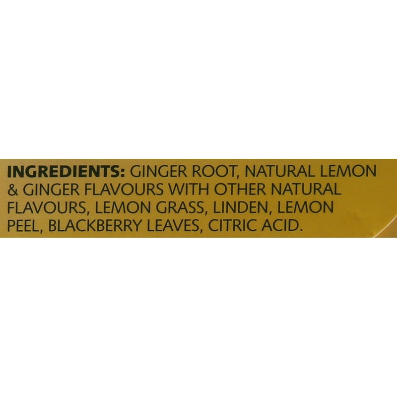 Twinings of London Lemon & Ginger Herbal Tea Bags, 25