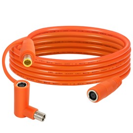 8mm DC Extension Cable 10FT – DC7909 Male to Female Solar Cable with DC8020 Adapter, 14AWG Tinned Copper Wire, Waterproof – Works with Most Portable Power Stations and Solar Generators