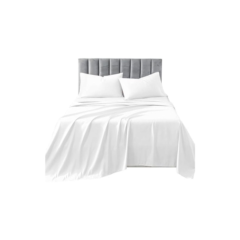 R&Z Egyptian 100% Cotton 200 Thread Count Flat Bed Sheet