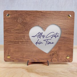 Gift Your First Million – XL Wooden Money Gift with Stand | First Million - Creative Money Gift & Packaging, Picture Frame for Money Gifts, Your First Million Wedding Gift