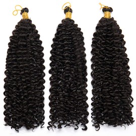 Tess 14-inch braids, synthetic hair braid, 1 piece crochet braids, hair extensions, water wave curly hair pieces, 30 strands (100g)/pc, synthetic hair extensions, 100g/pack.