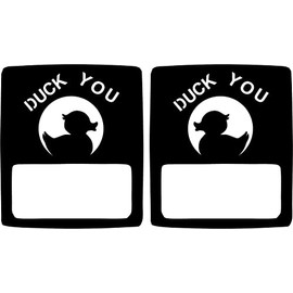 JeepTails Duck You Tail lamp Light Covers (Non-LED) Compatible with Jeep Wrangler JL Models (2018-Present)