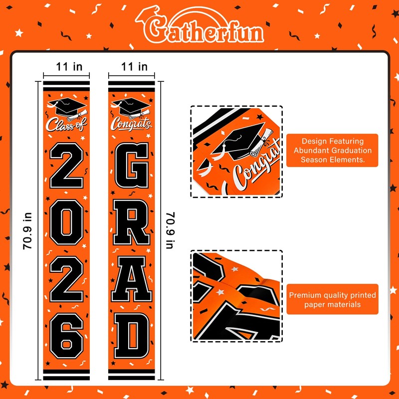 2026 Graduation Decorations,Congrats Grad Banner Backdrop for Class of 2026