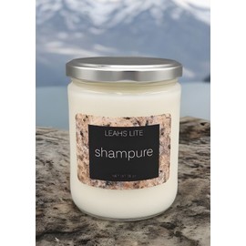 Leah's Lite WOOD WICK * SHAMPURE AVEDA TYPE * SCENTED CANDLE * Leah's Lite Candle * 16 OZ