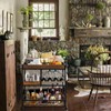 Ohsuaniy Bar Cart Industrial Kitchen Serving Carts for Home 3