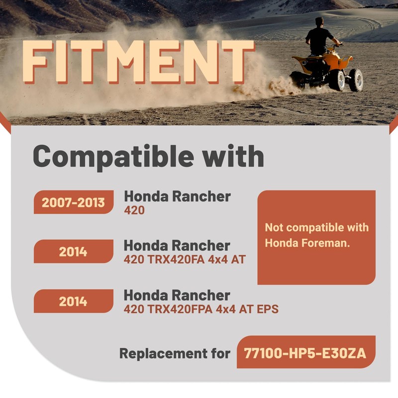 KUAFU Complete Seat Compatible with 2007-2013 Honda Rancher 420 TRX420