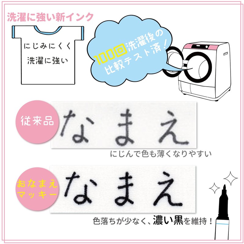 ゼブラ 油性ペン おなまえマッキー 両用 黒 3本 P-YYTS7-BK3