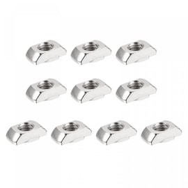 sourcing map 30 Pack 4545 Series Sliding T Slot Nut M8 Half Round Roll in Tee T-Nuts, Aluminum Extrusion Profile for 3D Printer