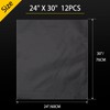 Petutu 12 Packs Large Cellophane Bags, 24"x30" Clear Basket Bags