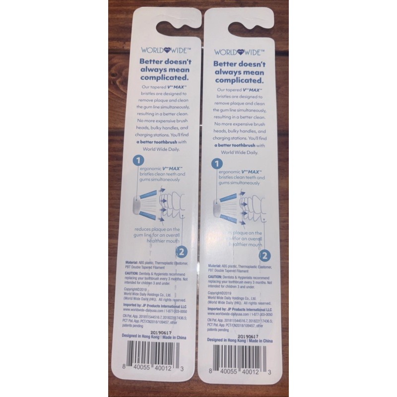 World Wide A Better Toothbrush Medium Yellow Toothbrushes Lot Of