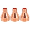 PATIKIL 1" to 3/8" ID Copper Reducer, 3pcs 99.9% Pure