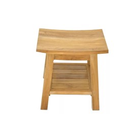 TeakWholesalers Roma Shower Seat 18" Stool Bench-Made From Grade-A Teak Wood