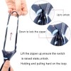 ShiningBeee 5 Pcs Zipper Ties for Boys, Adjustable Zipper Skinny