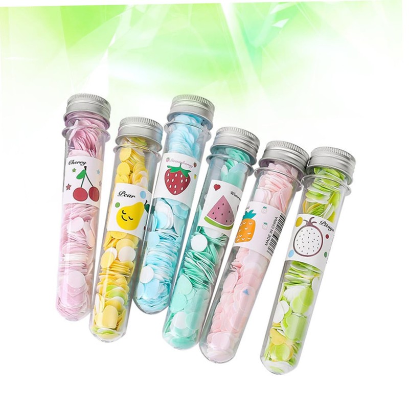 KOMBIUDA 6pcs Portable Reusable Soap Tablets Random Patterns for Travel