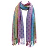 GFM Silky Feel Rainbow Pashmina Style Scarf - Polka Dot