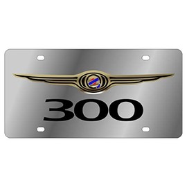 Eurosport Daytona- Compatible with -, Chrysler 300 Logo - Stainless Steel License Plate