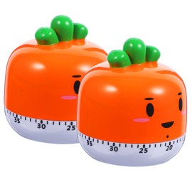 ABOOFAN 2Pcs Cartoon Mechanical Timer Kitchen Reminder Baking Timer Easy to Use for Students and Special Needs Random Style Design