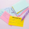 BAZIC 100 Ct. 3" X 5" Ruled Colored Index Card