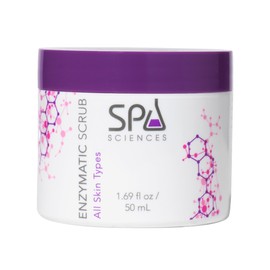 Spa Sciences - Enzymatic Scrub - Made in the USA - Non-abrasive Exfoliating Scrub - With Fruit Enzymes - Exfoliate, Smooth, Polish - Vegan - For All Skin Types - 1.69oz
