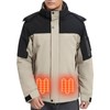 Jsslaik Men's Performance Insulated Jacket with 4D Smart Heating Windproof