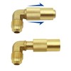 MCAMPAS Propane Elbow Adapter，3/8" Male Flare Elbow Conversion Fitting for