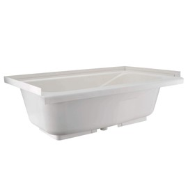 RV Bathtub | Durable Replacement 40" x 24" | Camper Trailer RV Tub | Alpha (White)