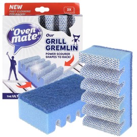 Oven Mate Original Cooker Hob BBQ Grill Gremlin Sponge Scourer (Pack of 4)