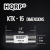 HQRP 5-Pack KTK-15 Midget Fast-Acting Digital Multimeter Fuse 15 A