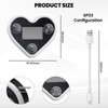 Car LED Ambient Light, Solar-Powered Heart-Shaped LED Neon Light, 5