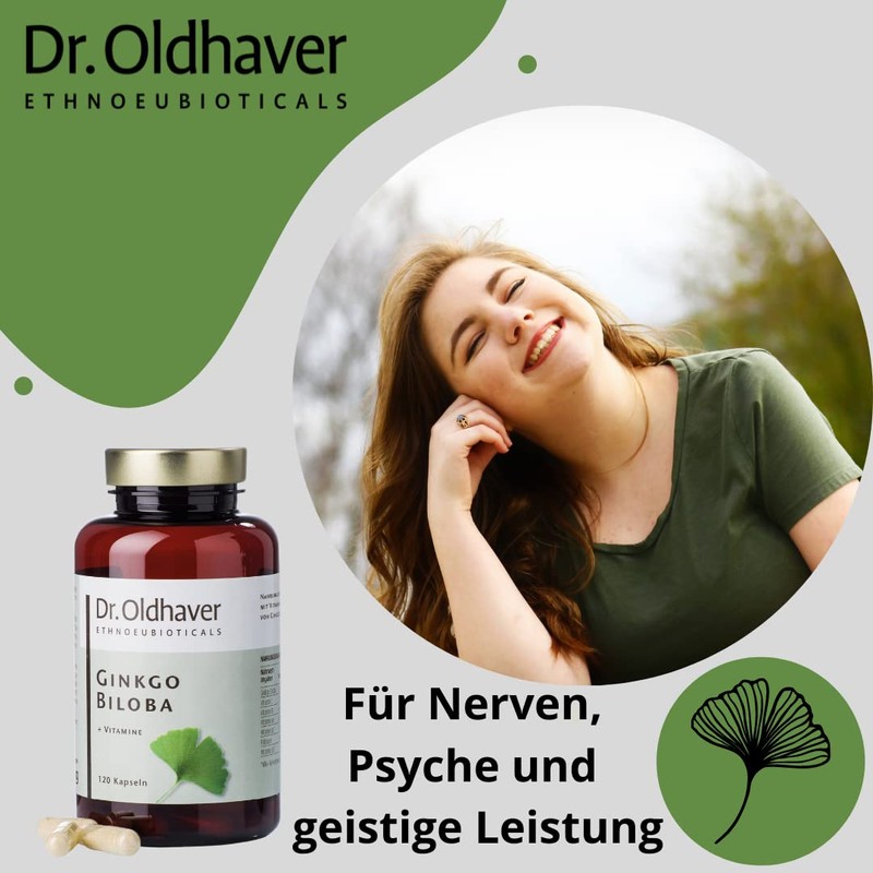 Dr. Oldhaver Gingko Biloba + Vitamins (120 Capsules) - High-Quality