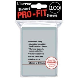 Ultra Pro-Fit Sleeves Card Cases, Transparent Color, Miscellaneous (82712)
