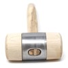 Stubai 278515 Wooden Hammer with Metal Ring Jacket, Silver/Beige, 50
