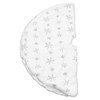 35.4in Christmas Tree Skirt Round Shape Soft Comfortable White Christmas