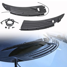 Windshield Wiper Cowl Cover Panel w/Seals Compatible with Ford F150 2009-2014 Left & Right Front Windshield Cowl Panel Grille Insert Replace# BL3Z-15022A69-A BL3Z-15022A68-A