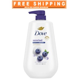 Dove Body Wash Unwind Blueberry & Moon Milk Lotion 30.6 oz