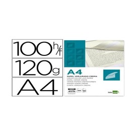 Laid paper, COLOR Cream, watermarked UNICOLOR 120 gr / m² Box of 100 sheets DIN A4