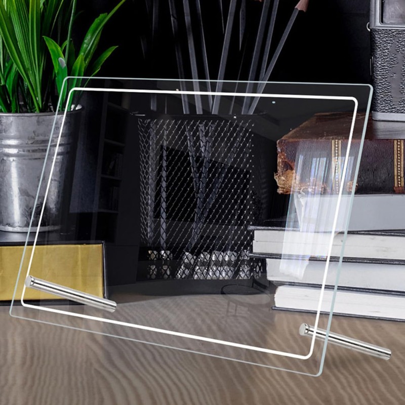 Operitacx 2 Sets Transparent Writing Board Whiteboards Desks Writeable Table