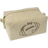 'Game Day American Football' Canvas Wash Bag/Makeup Case (CS00037771)