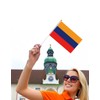 25 Packs Small Armenia Flags on Handheld Stick，Miniature Armenian Flag