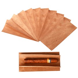 KC&KST 10PACK Cedar Sheets for Cigars Humidor,Spanish Cedar Wood Veneer Lumber Strip Chip, Cigar Companion Cigar Accessories for TubeJar/Box A Great Way to Divide or Light Up Cigars (10)