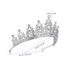 TOVINANNA Lightweight Princess Tiara Crown Rhinestone Headband Bridal Wedding and